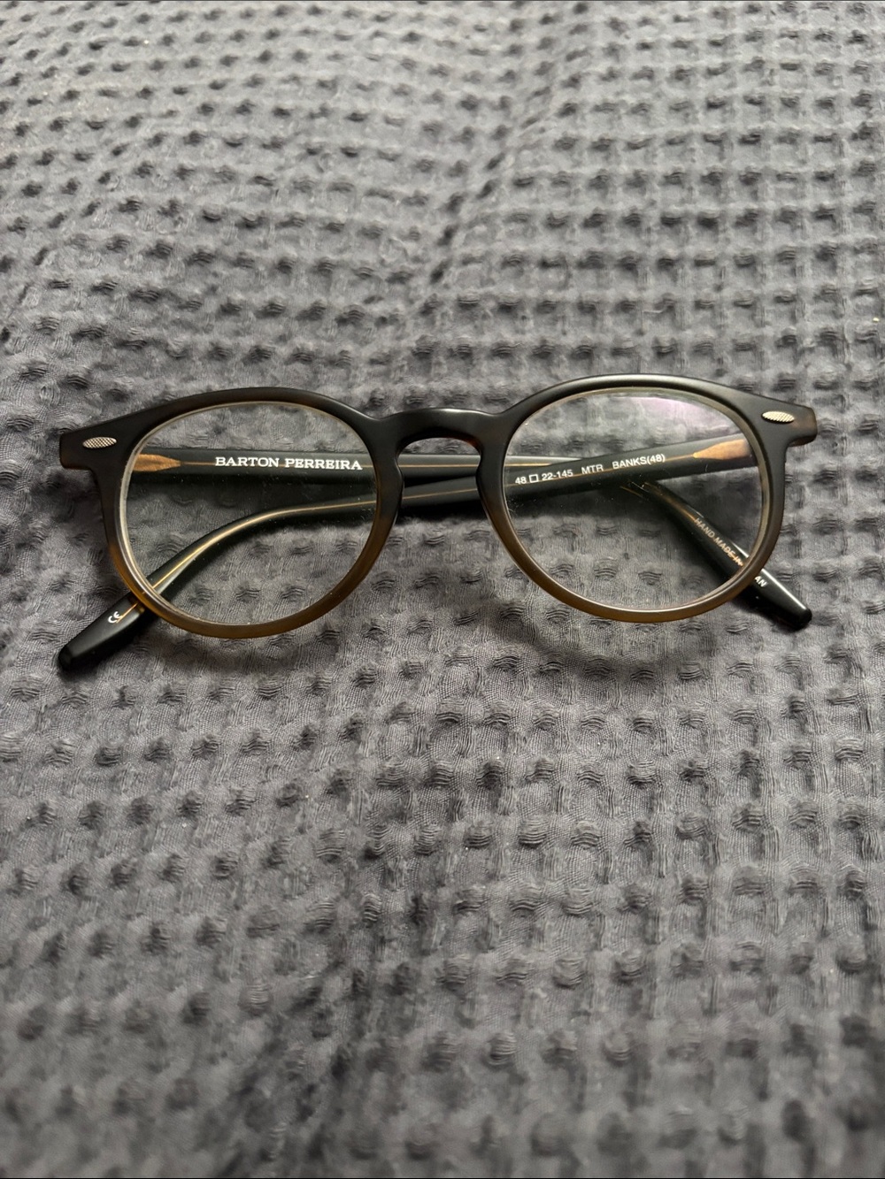 Barton Perreira Round Optical Glasses in Brown Fade
